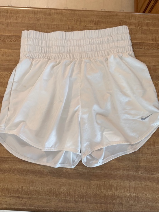 Nike Pants - Nike White Women's Athletic High-Waist Shorts